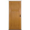 Codel Doors 36" x 80" Fir Grain Shaker Exterior Fiberglass Door 3068LHISPFG3PSHK691615B